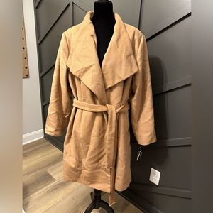 Michael Kors wool- blend wrap style jacket 2X